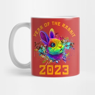 Chinese New Year 2023 Year of the Rabbit Horoscope Pop Art Mug